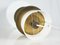 Italienische Tischlampe aus weißem Acrylglas & goldenem Metall, 1960er 10