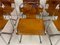 Chaises de Salle à Manger en Cuir et Chrome, Italie, 1960s, Set de 6 13