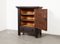 Spanish Brutalist Cabinet in Stained Pine, 1960s 4