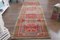 Türkischer Vintage Teppich in Rot, Beige & Braun 2