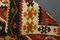 Turkish Handmade Area Heritage Decor Rug in Orange, Brown & Green Wool 4