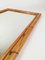 Vintage Italian Bamboo and Cane Vintage Mirror, 1960s 4