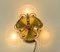 Hollywood Regency Brass and Glass Ceiling Lamp from Deknudt, 1970s, Image 4