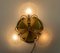 Hollywood Regency Brass and Glass Ceiling Lamp from Deknudt, 1970s, Image 9