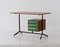 Vintage Italian Desk Table in Teak and Black Lacquered Iron, 1950s 1
