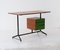 Vintage Italian Desk Table in Teak and Black Lacquered Iron, 1950s 2