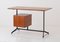 Vintage Italian Desk Table in Teak and Black Lacquered Iron, 1950s 3