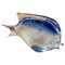 Modernist Blue Murano Glass Tropical Fish in the Style of Seguso, 1970s 10