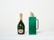 Emerald Green Goatskin & Brass Thermos Carafe by Aldo Tura, 1960, Image 5