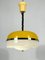 Vintage Italian Yellow and White Perspex Hanging Lamp, 1960s 4