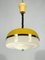 Vintage Italian Yellow and White Perspex Hanging Lamp, 1960s 6
