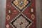 Vintage Turkish Bohemian Oushak Hallway Runner Rug in Wool, Image 4