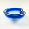 Large Sommerso Murano Glass Ashtray or Bowl by Flavio Poli, Italy, 1960s, Image 3