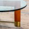 Brass, Wood, and Glass Table by Daniela Puppa for Fontana Arte, 1980s 4