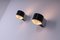 Black and White Metal Wall Sconces from Novalux France, 1950s, Set of 2 14