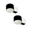 Black and White Metal Wall Sconces from Novalux France, 1950s, Set of 2 1