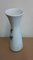 Vintage German White Ceramic Slim Vase with Colored Geometric Decor, 1960s 2