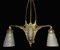 Jugendstil Deckenlampe aus Bronze von Muller Frères, 1890er 3
