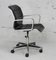 French Office Armchair in Black Leather and Aluminum, 1970 17
