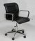 French Office Armchair in Black Leather and Aluminum, 1970 27