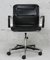 French Office Armchair in Black Leather and Aluminum, 1970 24