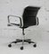 French Office Armchair in Black Leather and Aluminum, 1970 16