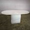 Vintage Dining Table in White Marble, 1980s 1
