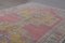 Turkish Pink and Yellow Wool Wide Runner Rug 7