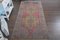 Turkish Pink and Yellow Wool Wide Runner Rug, Image 4