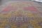 Turkish Pink and Yellow Wool Wide Runner Rug, Image 9