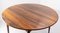 Red Exotic Wood Round Dining Extending Table from Elsteds Mobelfabrik, Denmark, 1960s 7