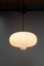 Vintage French Opaline and Metal Ceiling Light, 1960s 5