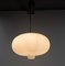Vintage French Opaline and Metal Ceiling Light, 1960s 4