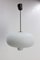 Vintage French Opaline and Metal Ceiling Light, 1960s 3