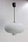 Vintage French Opaline and Metal Ceiling Light, 1960s, Image 3