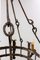 French Wrought Iron Chandelier Ceiling Pendant, 1960s 8
