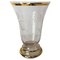 French Glass Golden Neck and Base Vase, 1960s 1