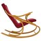 Beech Rocking Chair attributed to Ton from Thonet, Czechoslovakia, 1970s 2