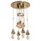 Art Nouveau Chandelier with Iridescent Shade from Loetz, 1900s 1