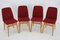 Elm Dining Chairs, Czechoslovakia, 1960s, Set of 4 3