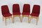 Elm Dining Chairs, Czechoslovakia, 1960s, Set of 4, Image 3