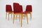Elm Dining Chairs, Czechoslovakia, 1960s, Set of 4, Image 11