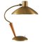 Mid-Century Swedish Brass Table Lamp attributed to Malmströms, 1940s 1
