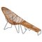 Scandinavian Cane and Metal Lounge Chair, 1950s, Image 1