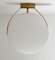 Mid-Century Swedish Brass and Glass Wall Lamp, Falkenbergs, 1960s, Image 5