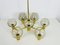 Mid-Century Modern Swedish Brass and Glass Monumental Chandelier, 1960s, Image 6