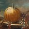 Emilianischer Schulkünstler, Stillleben mit Blumen, Obst und Flasche, 1700er, Öl auf Leinwand, Gerahmt 3