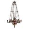 French Liberty Metal Chandelier 1