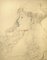 After G. Klimt, Lady with Scarf Portrait Sketch, Original Collotype, 1919 3