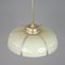 Art Deco Caged Cream Opaline Glass and Brass Pendant, Germany, 1930s 12